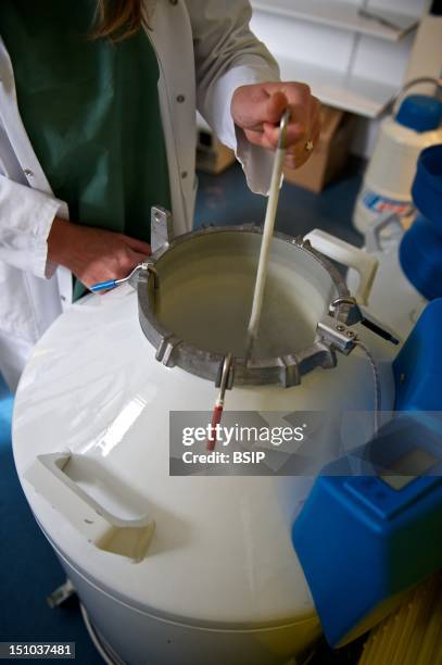 液氮罐内提取样品